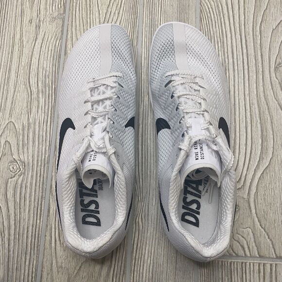 Nike Zoom Rival Distance Track Shoes Men’s 8 White Gray DC8725-100 Spikes New - Picture 7 of 8